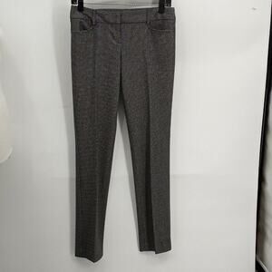 Express Columnist Women's Black & White Houndstooth Slimming Pants Size 0